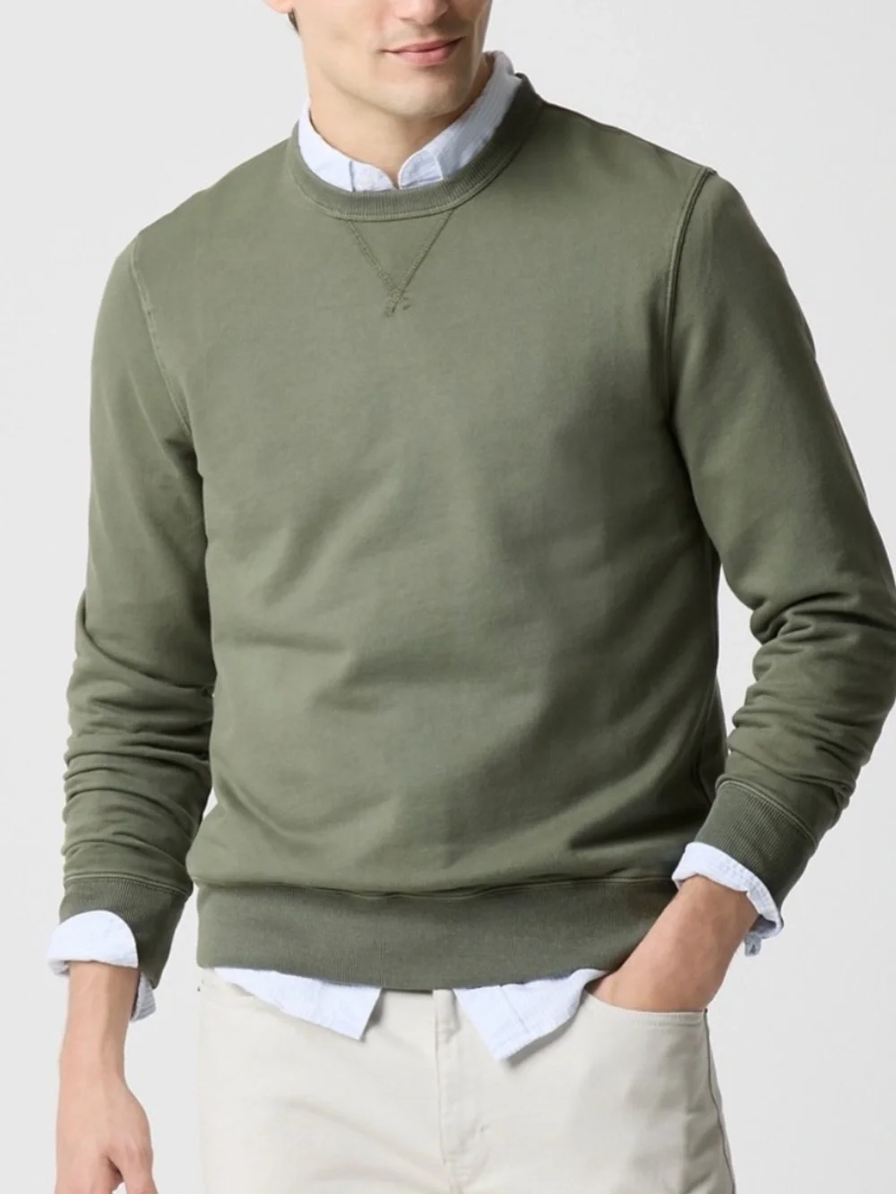 J crew Garment-dyed crewneck sweatshirt